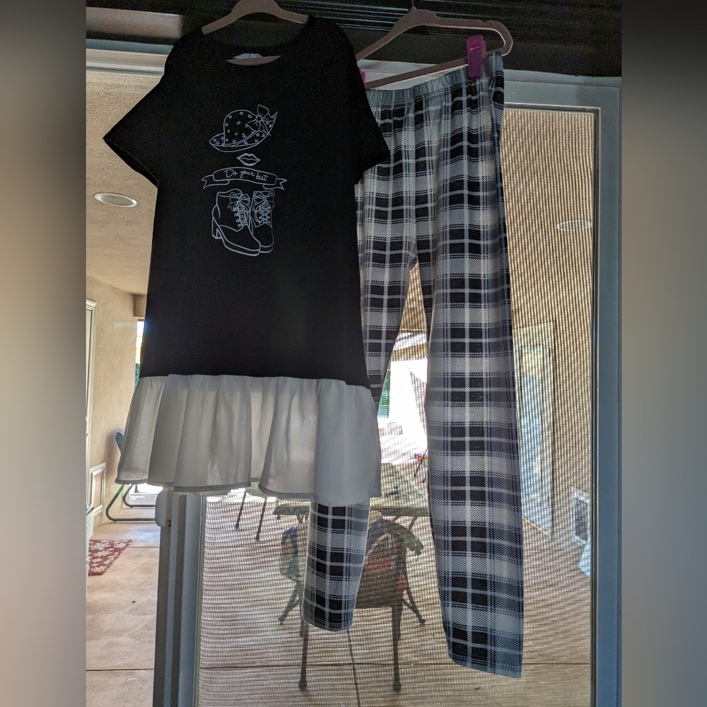 Pants and short sleeve shirt